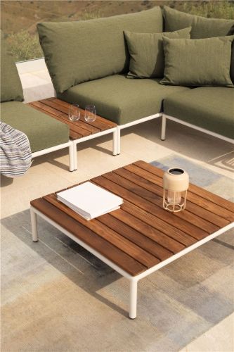 HOUE Level 2 Lounge Side Table 40x81 cm - Thermo Ash/Muted White 
