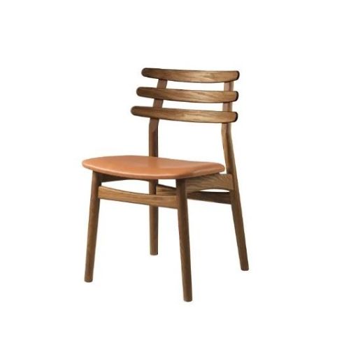FDB Møbler J48 Stol Poul M. Volther - Røget Eg/Naturlakeret/Sevilla SV4003 Cognac Læder