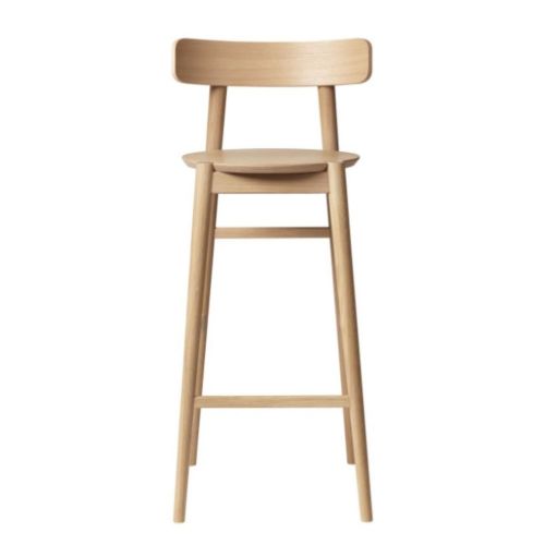 FDB Møbler J184 Øst Barstol H: 89,5 cm - Naturlakeret Eg