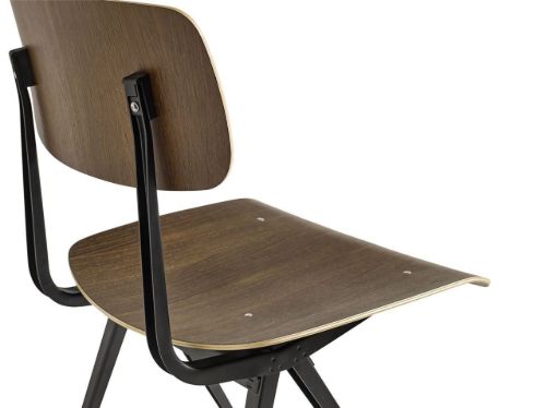 HAY Result Spisebordsstol  - Black Powder Coated Steel/Smoked Lacquered