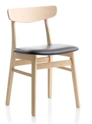 Findahl by Hammel Mosbøl Stol SH: 47 cm - Eg / Sort Sydney Læder
