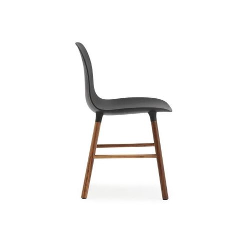 Normann Copenhagen Form Stol  - Sort/Valnød