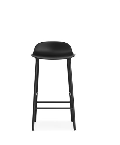 Normann Copenhagen Form Barstol  - Sort/Stål