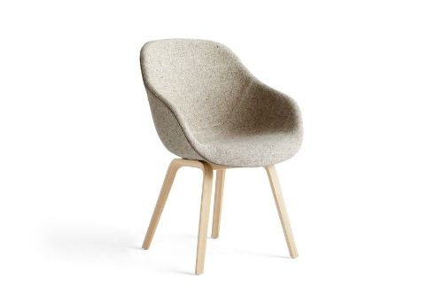HAY AAC123 About a Chair Spisebordsstol Polstret  - Lacquered Oak Veneer/Bolgheri LGG60