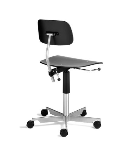 Montana Kevi 2533 Kontorstol  - Sort Ask/Krom