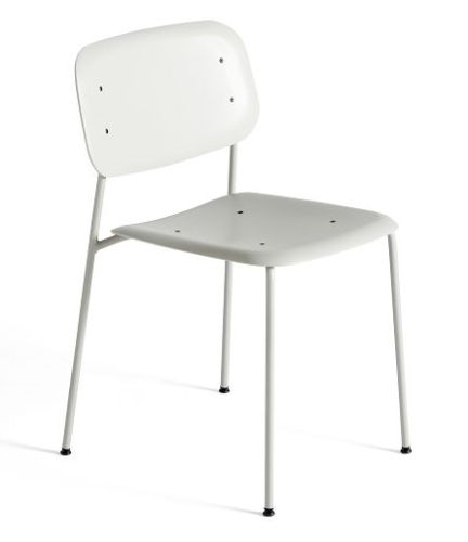 HAY Soft Edge P10 Spisebordsstol  - Grey Powder Coated Steel / Grey