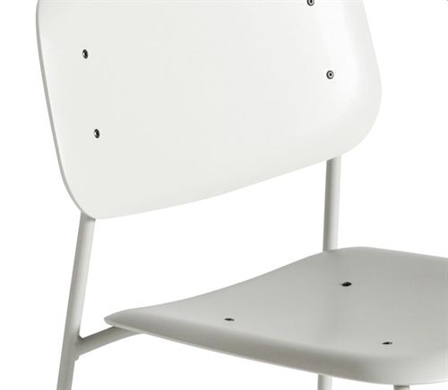 HAY Soft Edge P10 Spisebordsstol  - Grey Powder Coated Steel / Grey