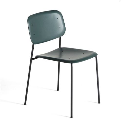 HAY Soft Edge 45 Spisebordsstol  - Black Powder Coated Steel / Hunter 