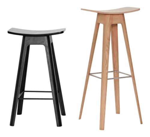 Andersen Furniture HC1 barstol SH: 67 cm - Sort Finér/Sort