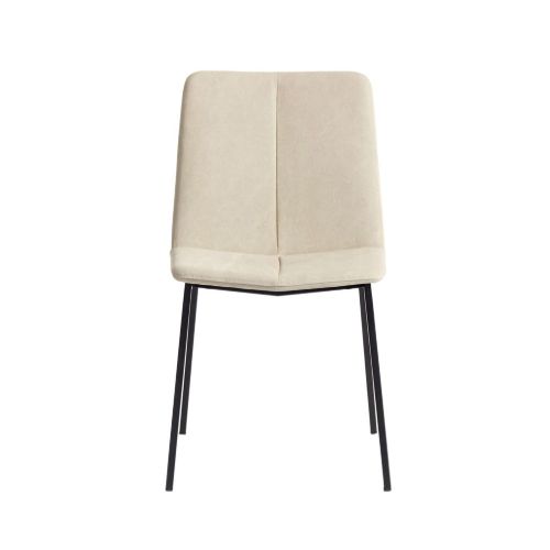 Muubs Spisebordsstole Chamfer H: 82 cm - Sort Stel/Dessert