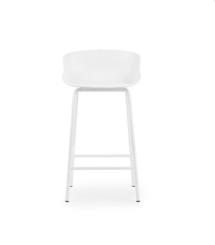 Normann Copenhagen Hyg Barstol SH: 65 cm - Hvid/Stål