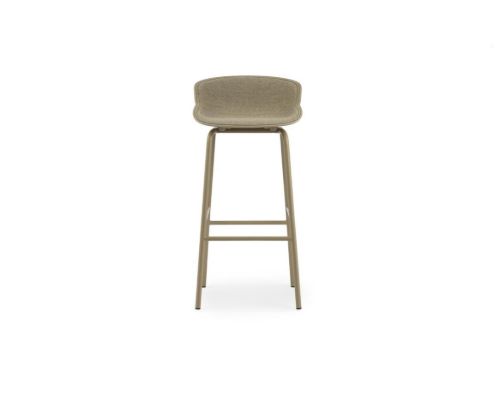 Normann Copenhagen Hyg Barstol Frontpolstret SH: 75 cm - Chain/Stål