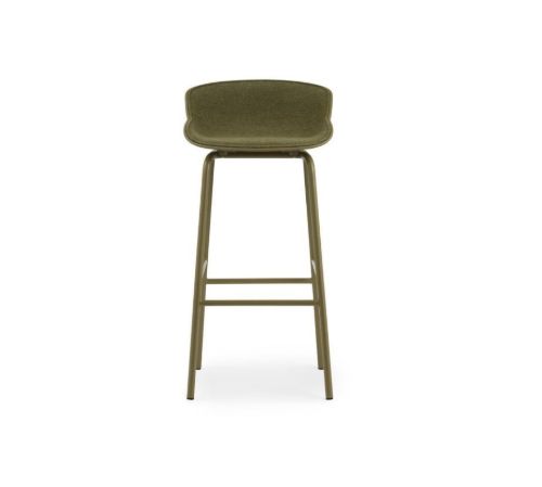 Normann Copenhagen Hyg Barstol Frontpolstret SH: 75 cm - Interfuse/Stål