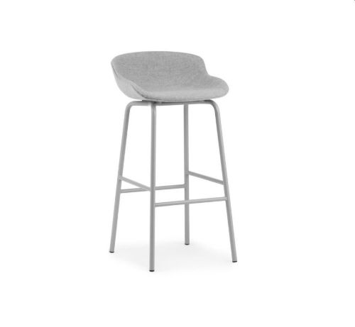 Normann Copenhagen Hyg Barstol Frontpolstret SH: 75 cm - Partner/Stål