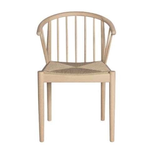 Haslev Lindeberg Stol SH 45 cm - Natur Flet / Ubehandlet Eg