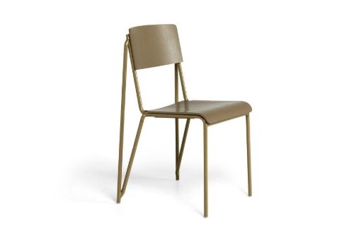 HAY Petit Standard Spisebordsstol SH: 47 cm - Clay Powder coated Steel/Clay Stained