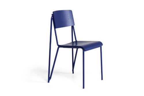 HAY Petit Standard Spisebordsstol SH: 47 cm - Ultra Marine Blue Powder Coated Steel/Ultra Marine Blue Stained