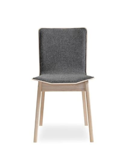 Skovby SM807 Spisebordsstol H: 82 cm - Hvidolieret Eg / Touche 99