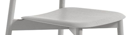 HAY Soft Edge 60 Spisebordsstol SH: 47,5 cm - Grey Lacquered Oak/Grey Lacquered Oak