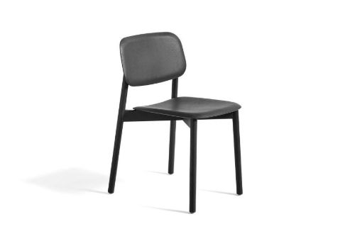 HAY Soft Edge 60 Spisebordsstol SH: 47,5 cm - Soft Black Lacquered Oak/Soft Black Lacquered Oak