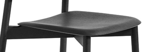 HAY Soft Edge 60 Spisebordsstol SH: 47,5 cm - Soft Black Lacquered Oak/Soft Black Lacquered Oak