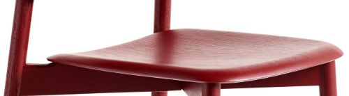 HAY Soft Edge 60 Spisebordsstol SH: 47,5 cm - Fall Red Lacquered Oak/Fall Red Lacquered Oak