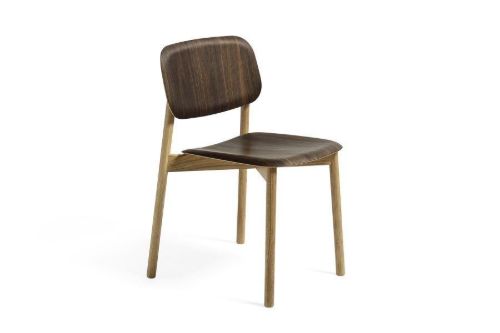 HAY Soft Edge 60 Spisebordsstol SH: 47,5 cm - Lacquered Oak/Smoked Lacquered Oak