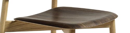 HAY Soft Edge 60 Spisebordsstol SH: 47,5 cm - Lacquered Oak/Smoked Lacquered Oak