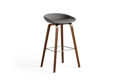 HAY AAS 33 Barstol High Polstret SH: 75 cm - Remix 152/Walnut