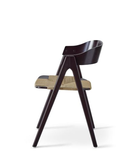 Findahl by Hammel METTE Spisebordsstol SH: 45 cm - Sortlakeret Bøg/Natur