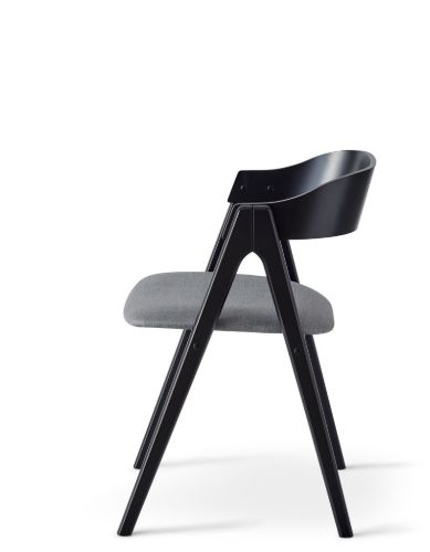 Findahl by Hammel Mette Stol SH: 45 cm - Sortbehandlet Bøg / Corsica30