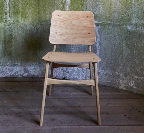 Duus & Møller Hippo Spisebordsstol SH: 45 cm - Massiv eg