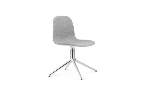 Normann Copenhagen Form Drejestol SH: 44cm - Partner Grey/Aluminium