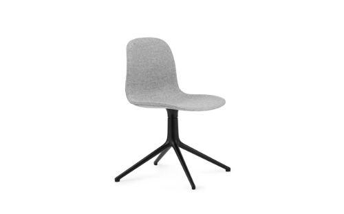 Normann Copenhagen Form Drejestol SH: 44cm - Partner Grey/Sort Aluminium