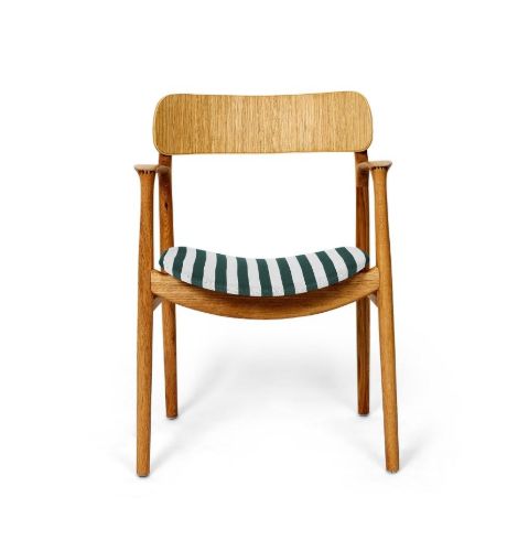 Bent Hansen Asger Stol M. Polstring H: 80 cm - Olieret Eg/Vils 22-100/151