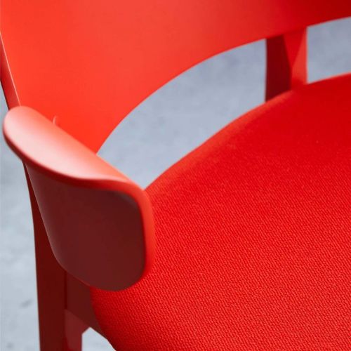 Warm Nordic Gesture Spisebordsstol Ryg- og Sædepolstret SH: 46 cm - Red