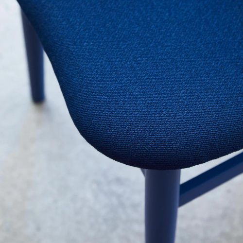 Warm Nordic Gesture Spisebordsstol Ryg- og Sædepolstret SH: 46 cm - Dark Blue