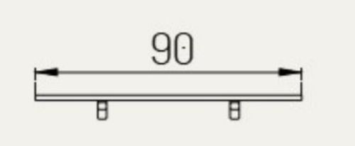 FDB Møbler M4 Sammen Mellemplade til M2 og M3 90x185 cm - Massiv Teak/Natur