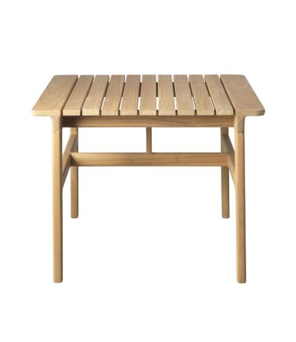 FDB Møbler M19 Sammen Loungebord Høj  61,5x61,5 cm - Massiv Teak / Natur