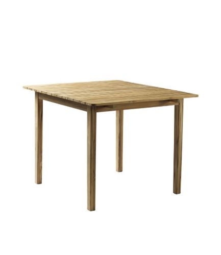 FDB Møbler M3 Sammen Havebord 90x104,5 cm - Massiv Teak / Natur