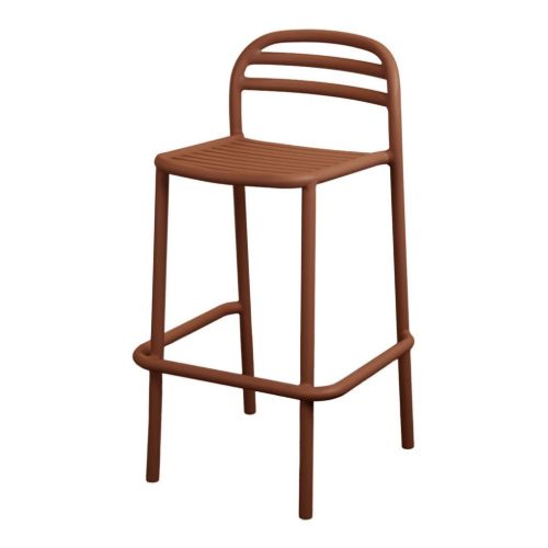 Cane-line Outdoor Bliss Barstol- Aluminium/Desert Red