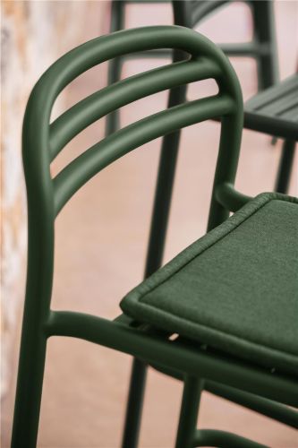 Cane-line Outdoor Bliss Barstol- Aluminium/Dark Green
