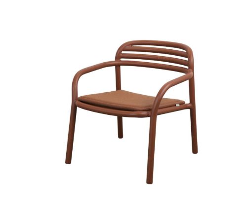 Cane-line Outdoor Bliss Loungestol Sædehynde - Tekstil/Desert Red