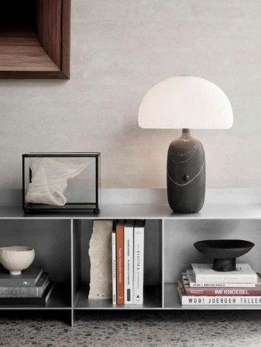 Vipp 592 Sculpture Table Lamp H:52 cm - Grey Marble