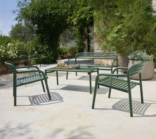 Cane-line Outdoor Bliss Loungestol - Aluminium/Dark Green