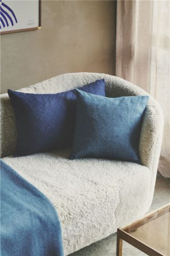 Silkeborg Uldspinderi  Cusco Pude 60x60 cm - Vintage Blue