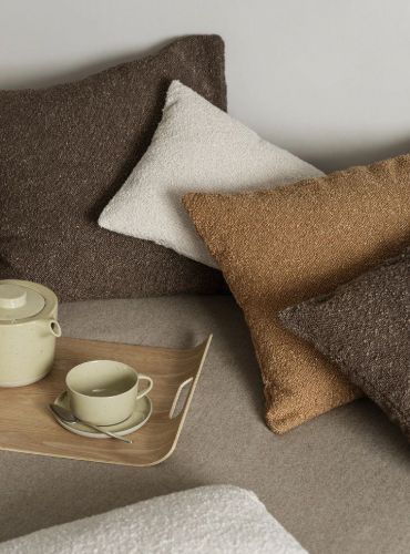 Blomus Boucle Pudebetræk 50x50 cm - Espresso