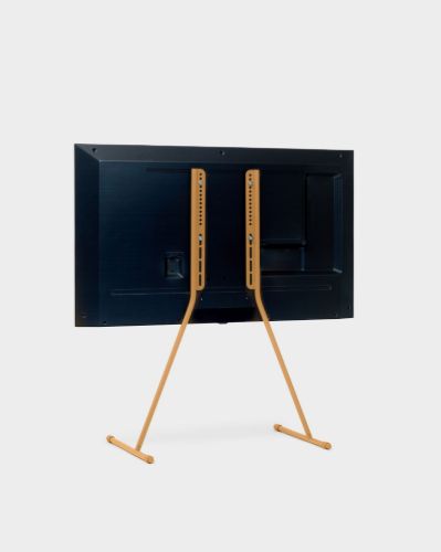 Pedestal Viva TV Stander - Metal/Apricot