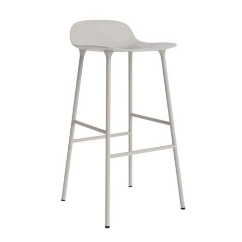 Normann Copenhagen Form Barstol 75 cm. - Stål/Warm Grey
