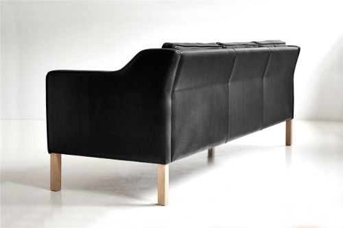 Mogens Hansen MH195 2 Pers Sofa L: 150 cm - Premium Læder / Sort